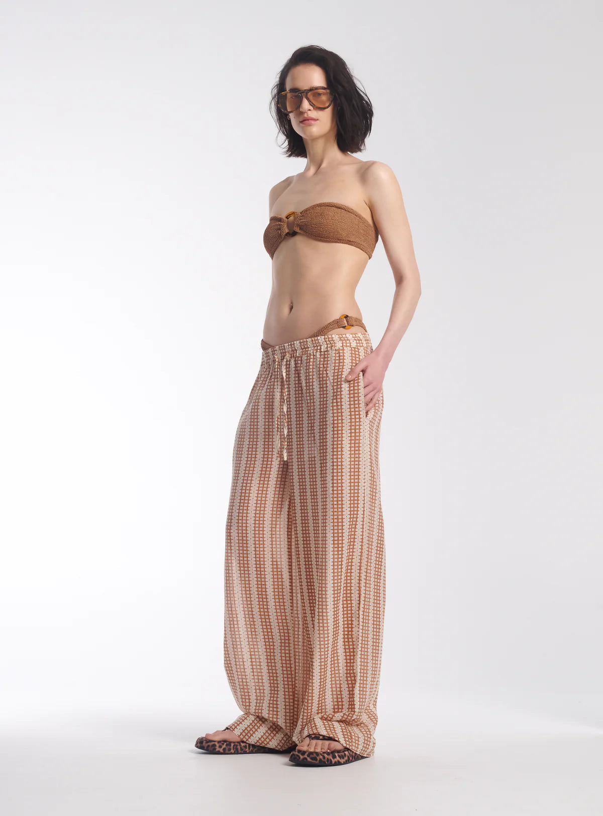 Retro Daisy Cotton Beach Pants The Tales