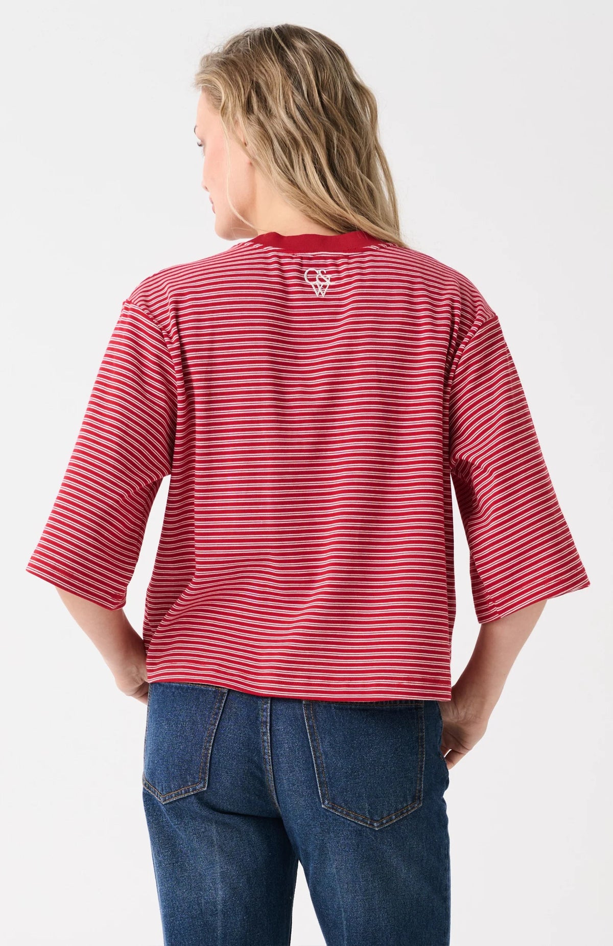 Hallie Tee - Red Stripe Cartel and Willow
