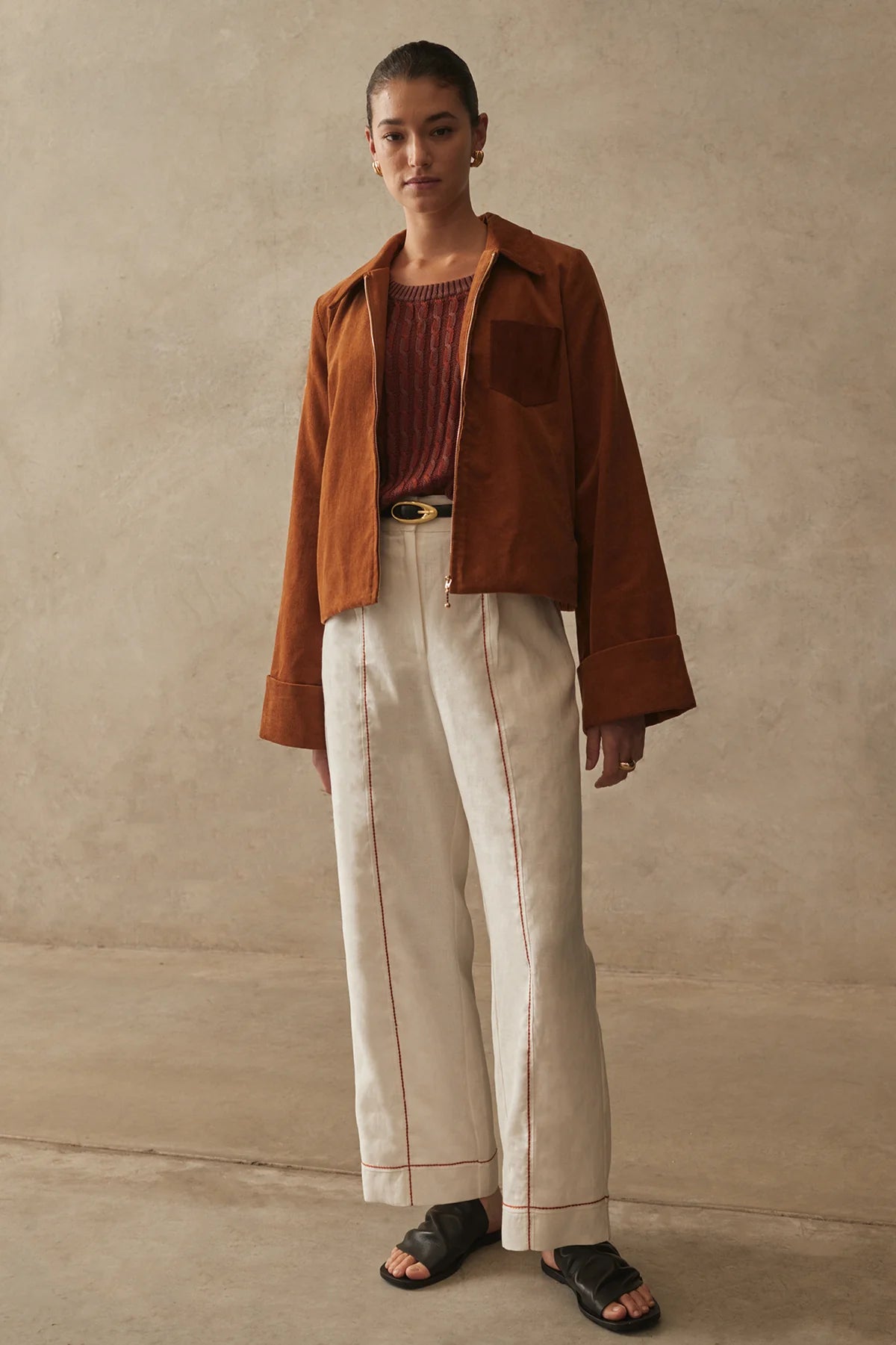 Lennon Jacket - Brandy Cord Sancia