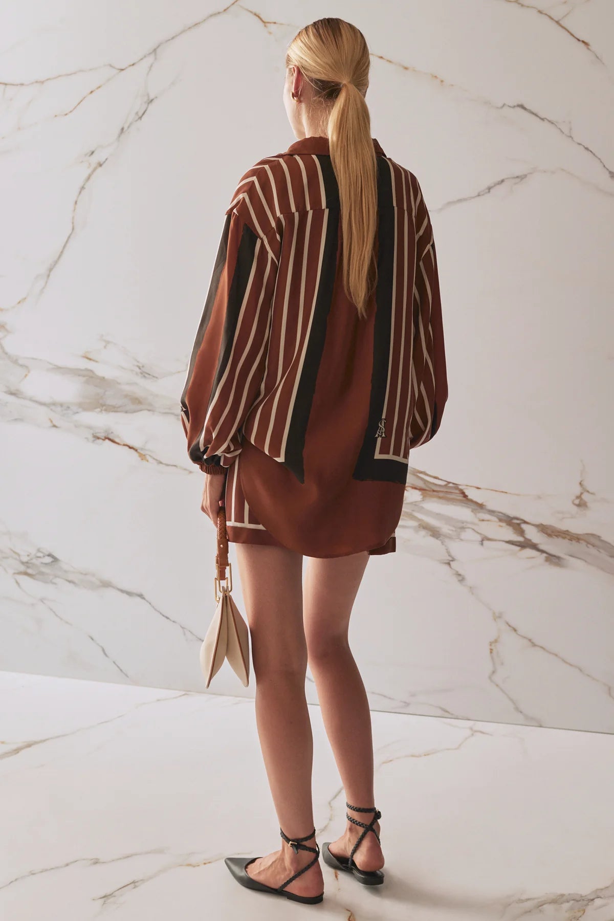 Faye Shirt - Cherrywood Stripe Sancia