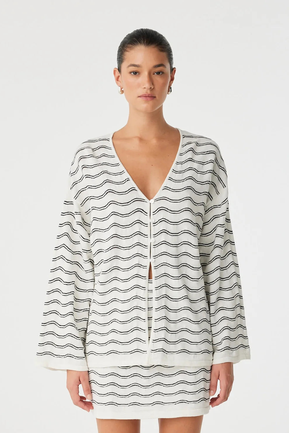 Onda Long Sleeve - Cream Wave Arcaa