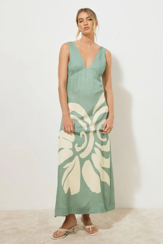 Vestige Dress - Jade Floral Mon Renn