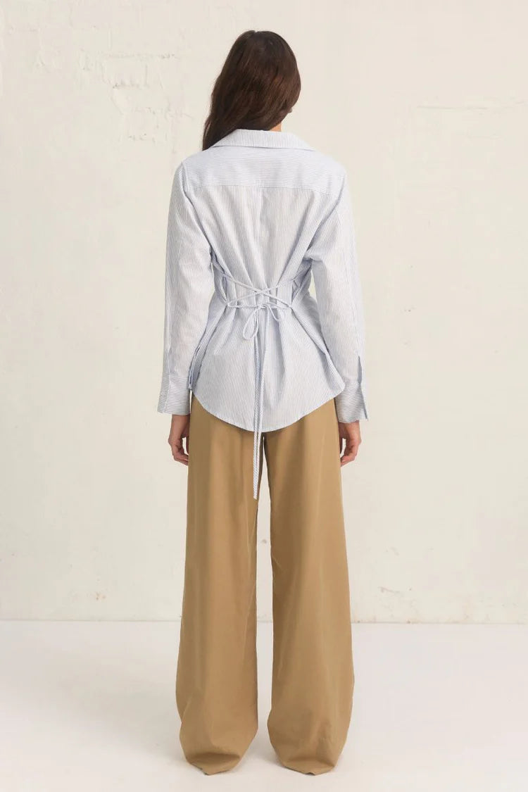 Cedar Shirt - Blue Stripe Mon Renn