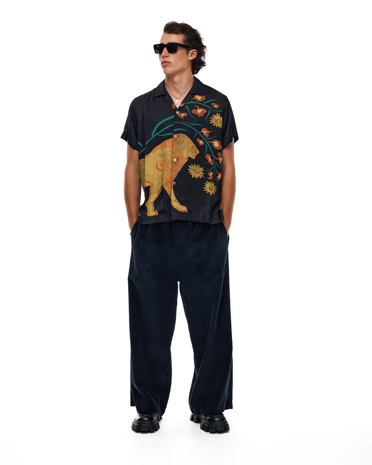 Prowling Lion Camp Shirt The Tales