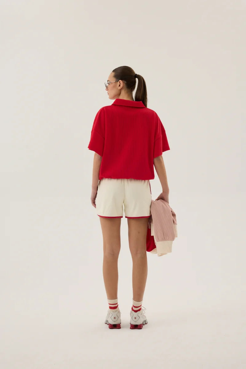 AJ Waffle Short Sleeve Sweatshirt