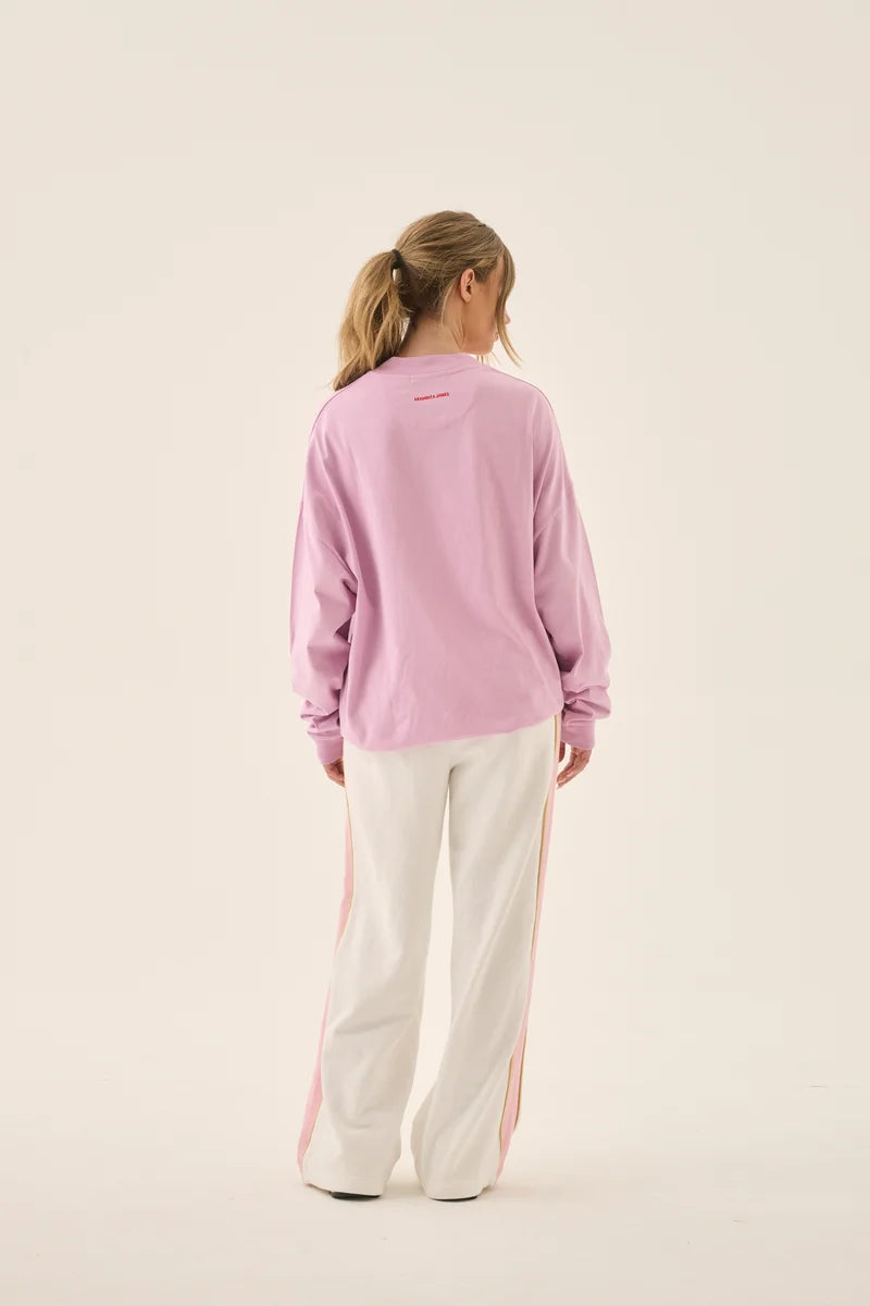 Palermo Long Sleeve Tee - Pink Lavender Araminta James