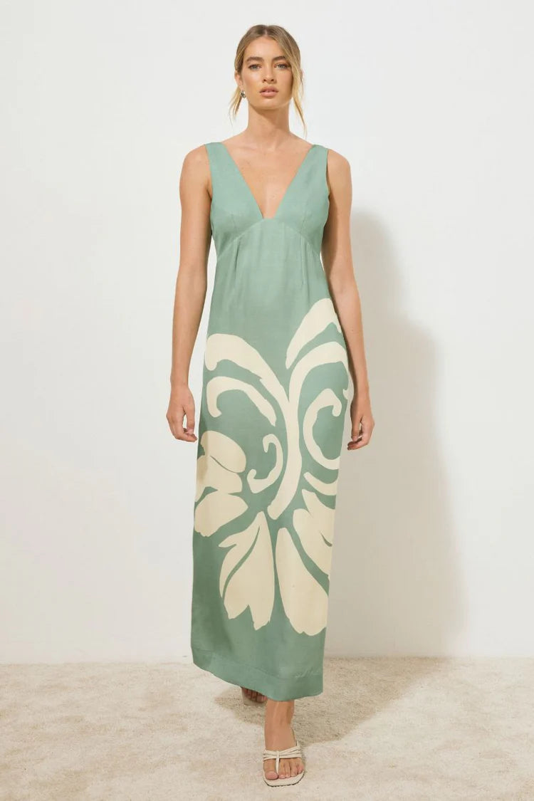Vestige Dress - Jade Floral Mon Renn