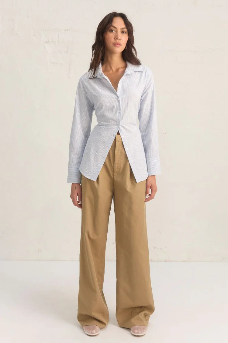 Cedar Shirt - Blue Stripe Mon Renn