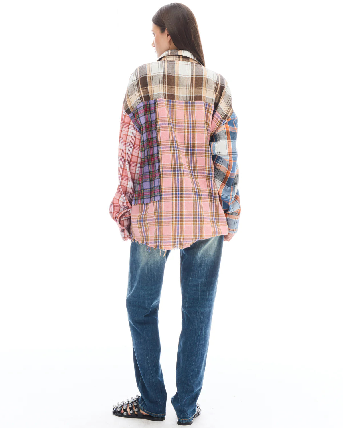 Patchwork Check Flannel Shirt - Multi The Tales
