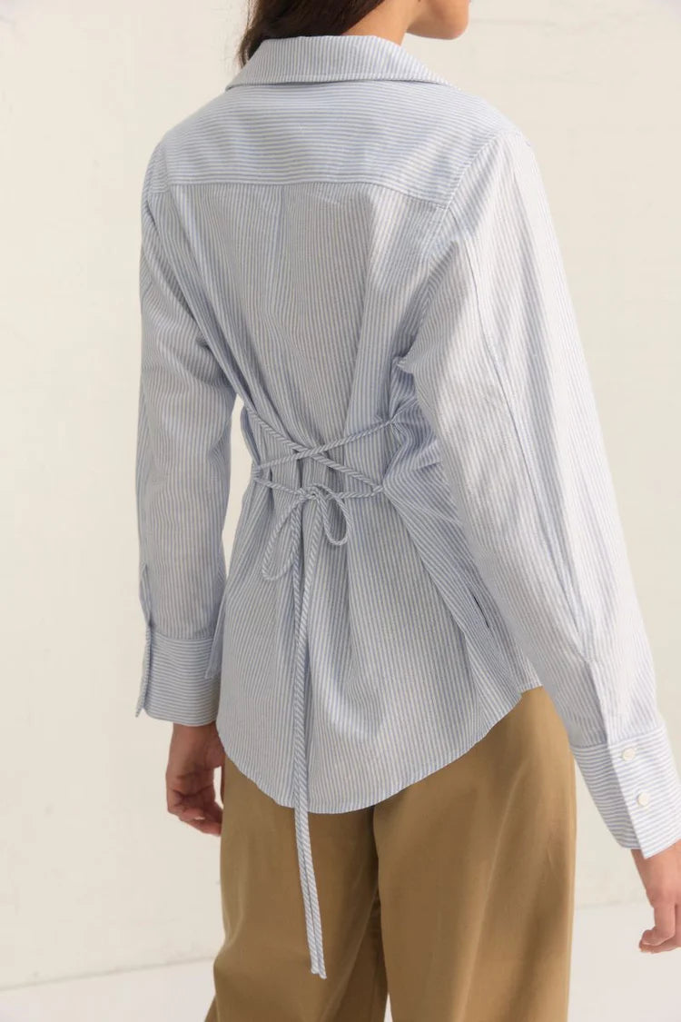 Cedar Shirt - Blue Stripe Mon Renn