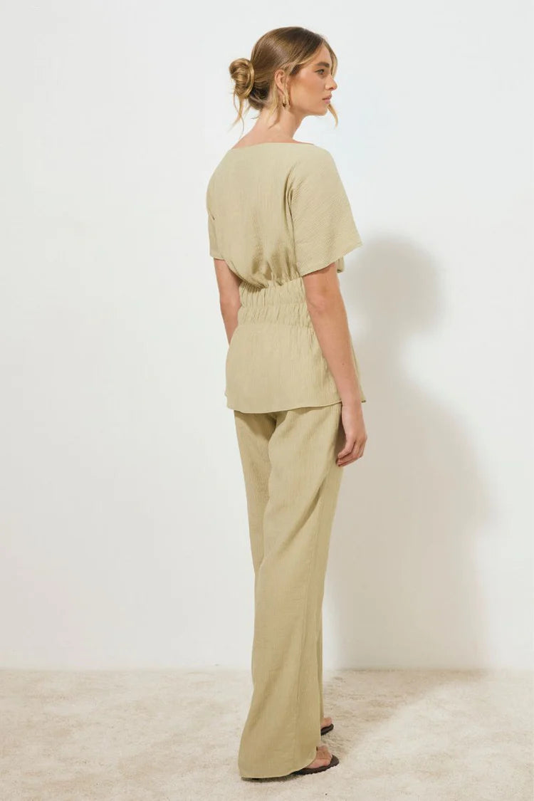 Lotus Top - Olive Stone Mon Renn