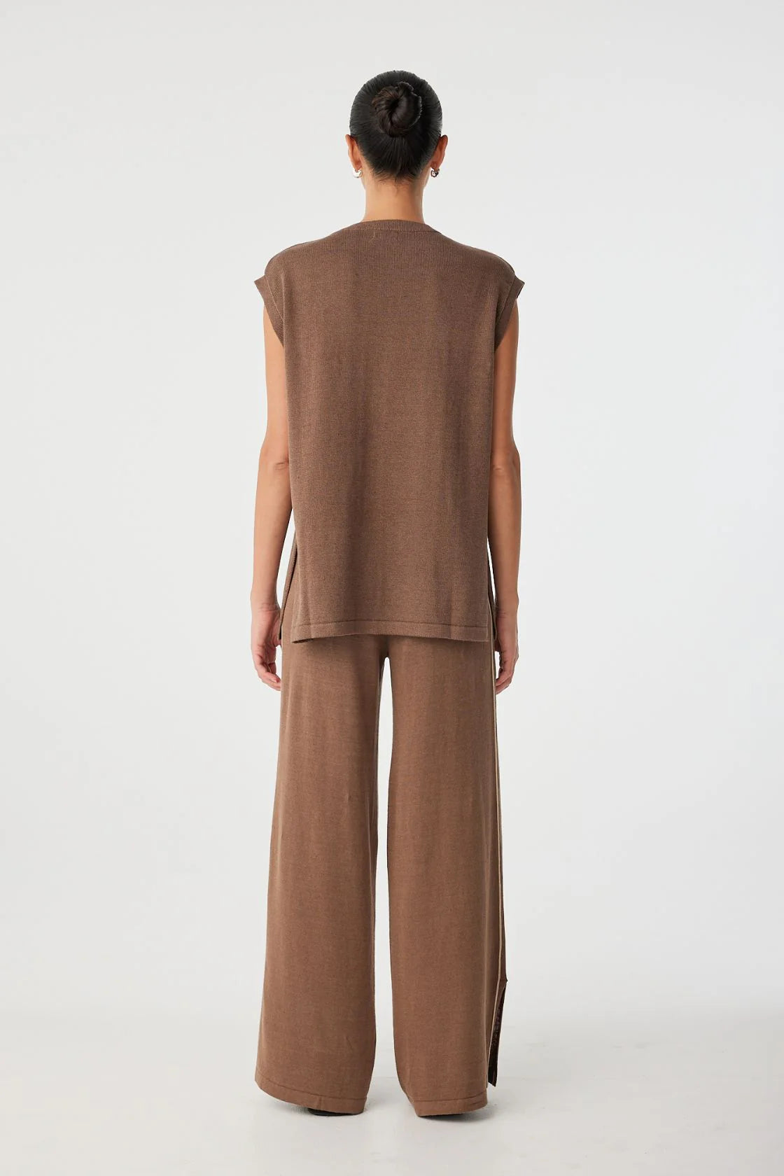 Pippa Wide-Leg Pant - Cacao