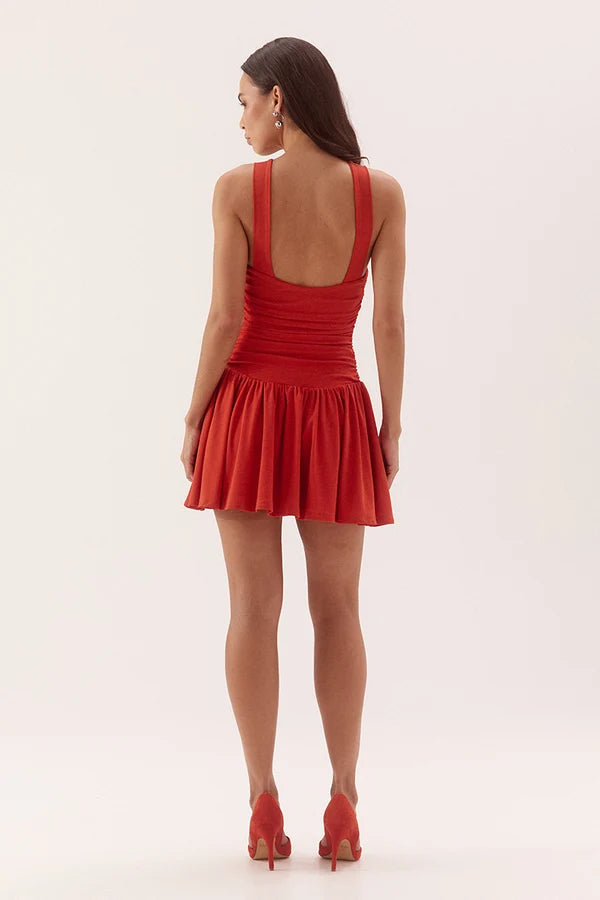 Tulli Mini Dress - Vermillion Sovere
