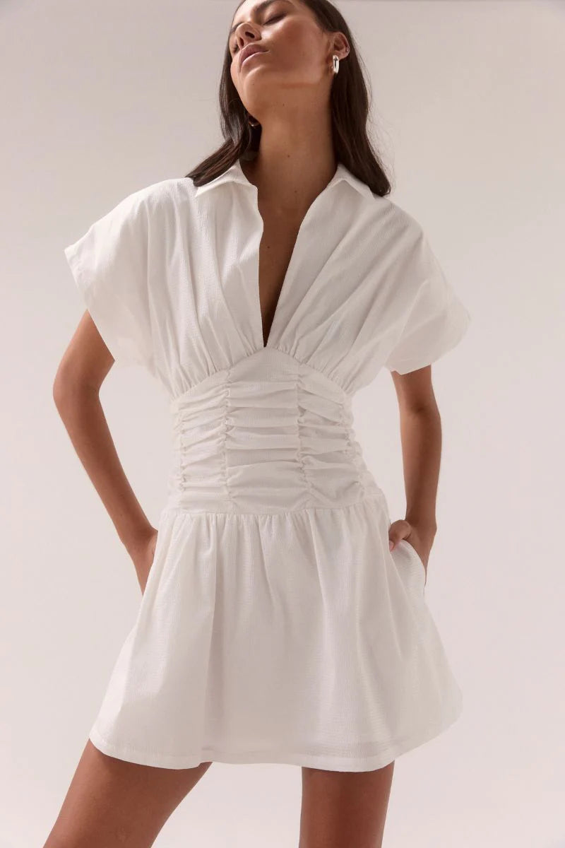 Stellar Mini Dress - Chalk Sovere