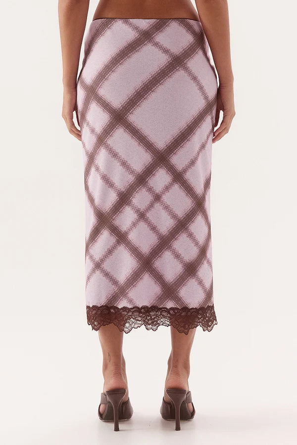 Ashti Slip Skirt - Plaid Sovere