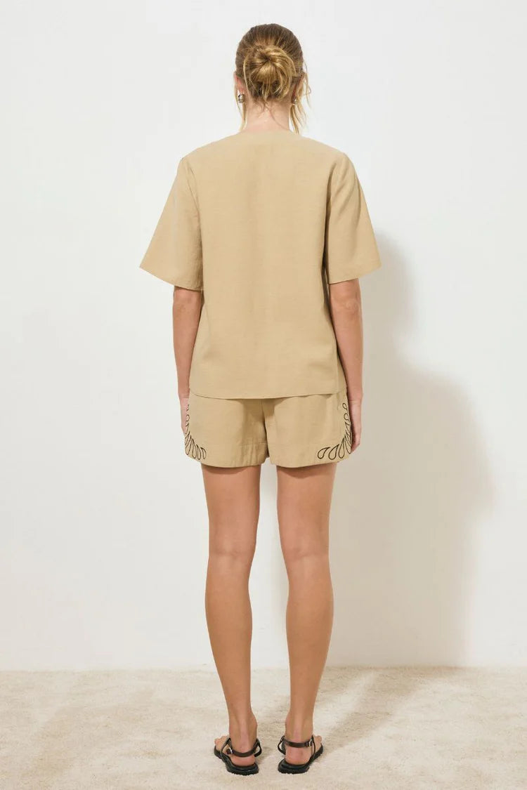 Rosario Top - Neutral Black Mon Renn