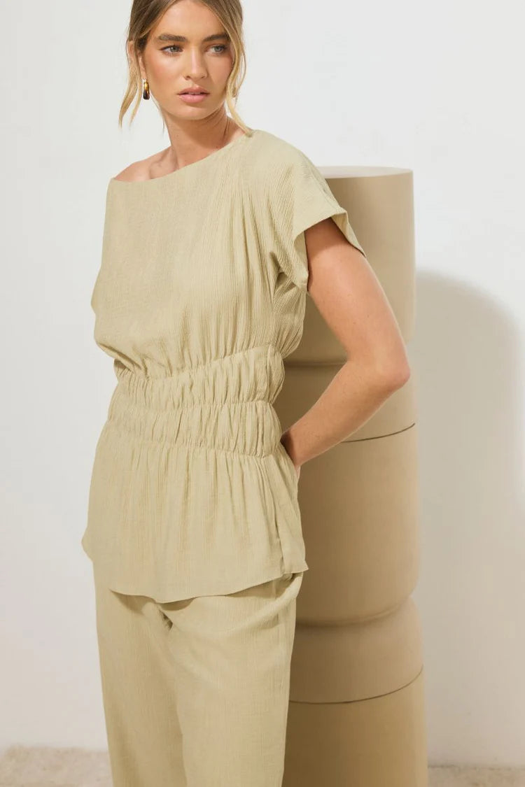 Lotus Top - Olive Stone Mon Renn
