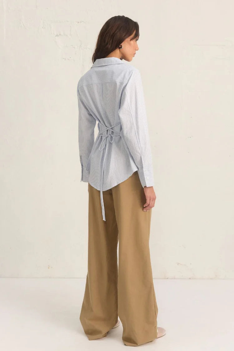 Cedar Shirt - Blue Stripe Mon Renn