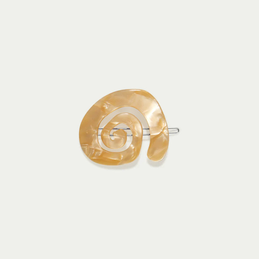 Swirl Tige Boucle Hair Clip - Abalone Kitty Paloma