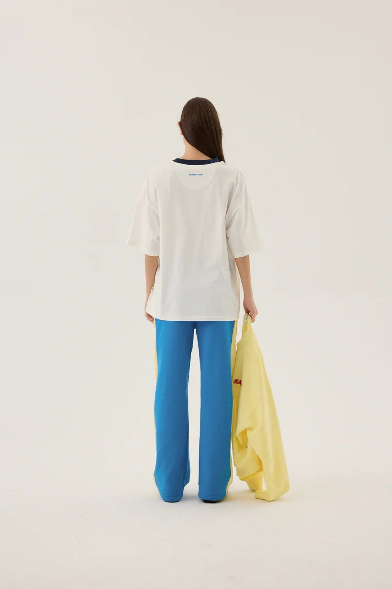 Speedway Oversized Tee - Snow Araminta James