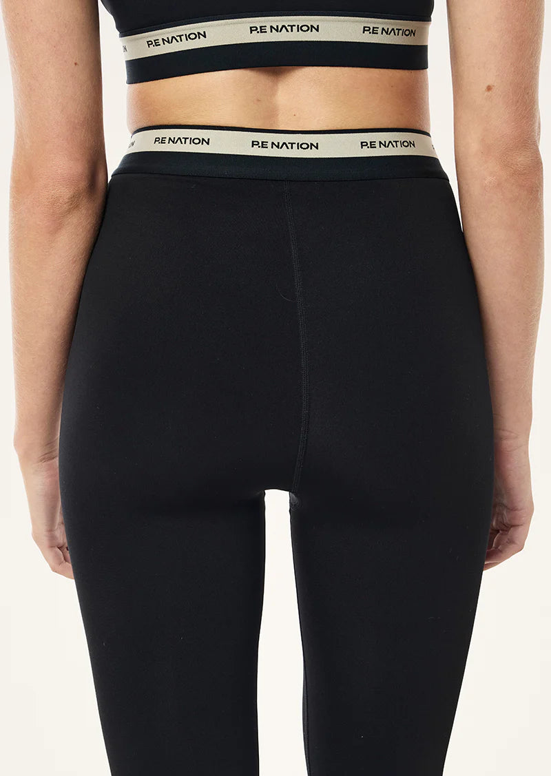 Avant Full Length Legging - Black & Biscuit P.E Nation