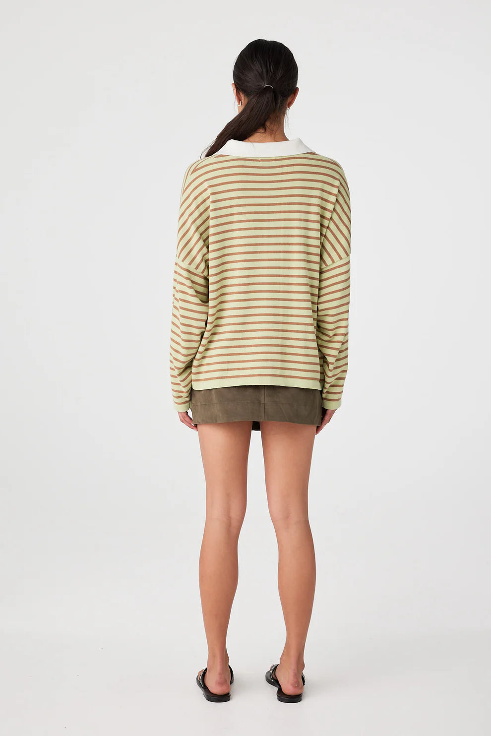 Rayne Knit Jersey - Celery and Pecan Arcaa
