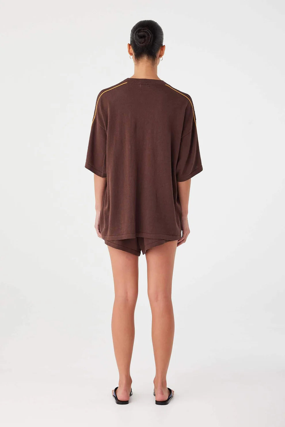 Pippa Oversized Tee - Espresso Arcaa