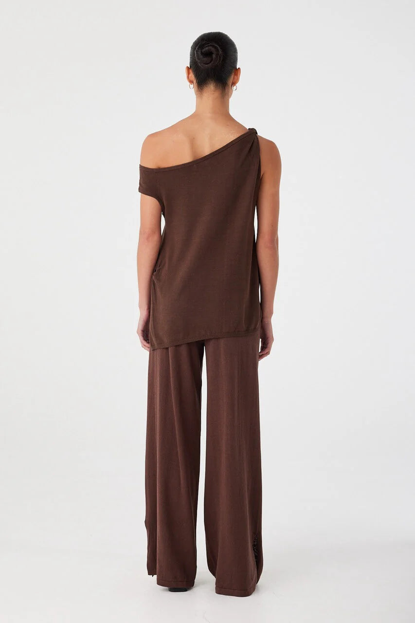 Olympia Asym Top - Espresso Arcaa