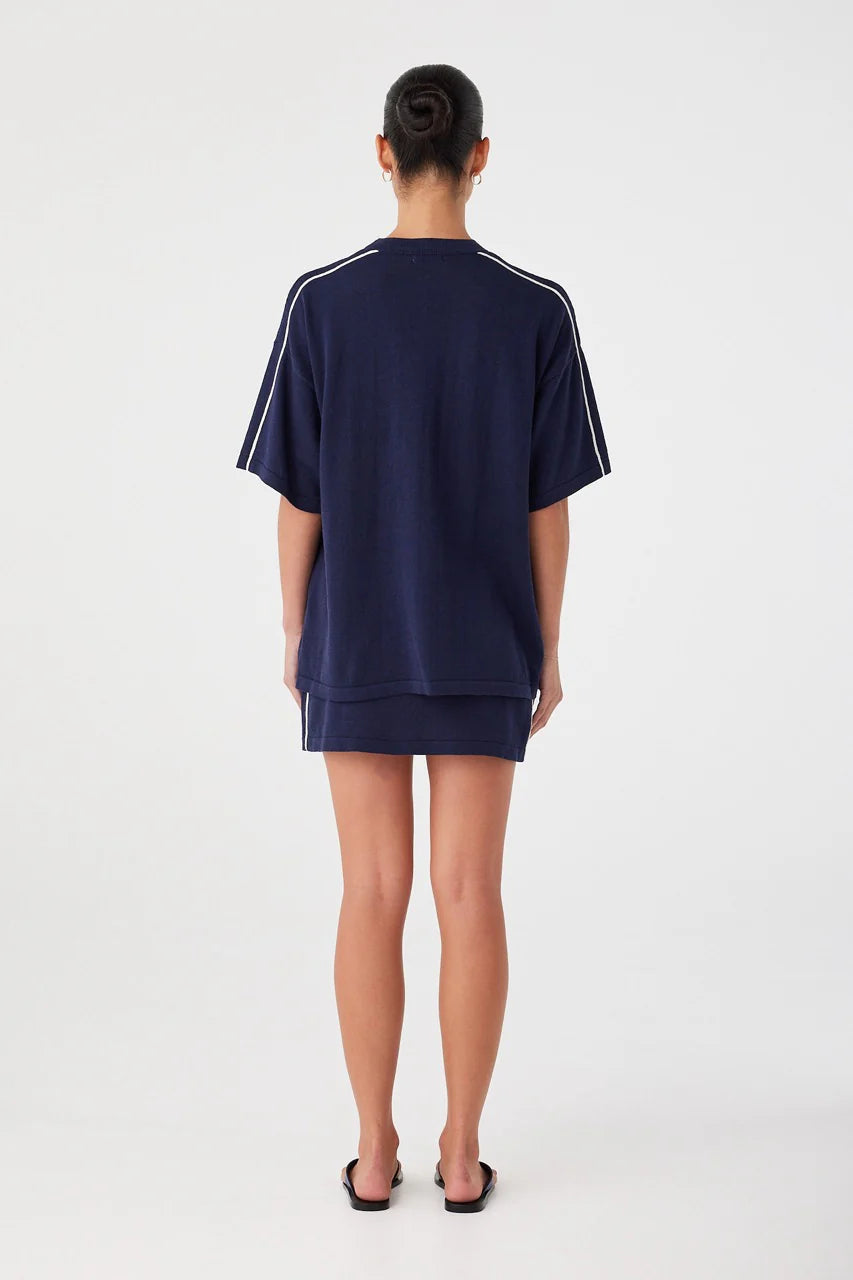 Pippa Mini Skirt - Navy Arcaa