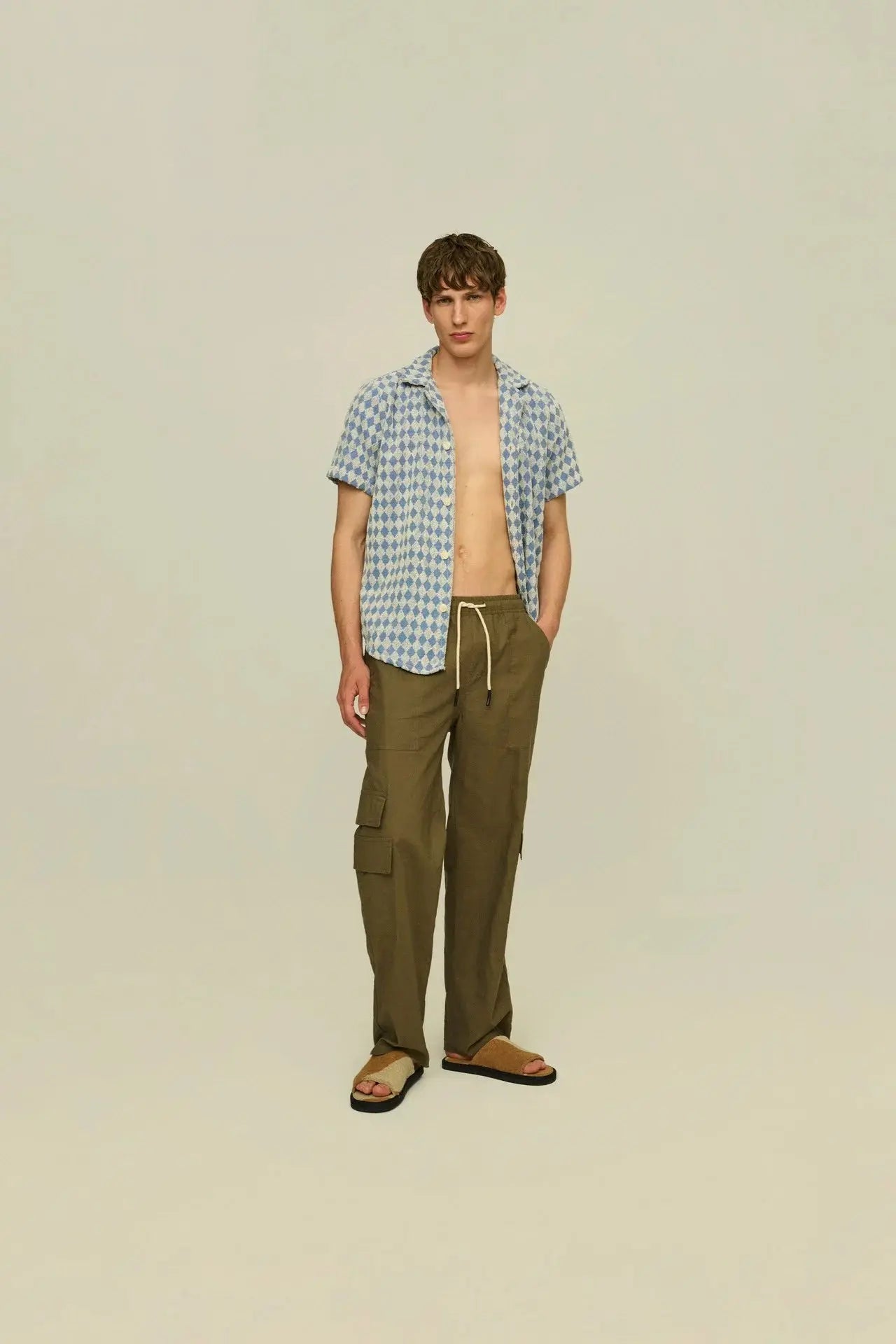 Army Cargo Linen Pants OAS