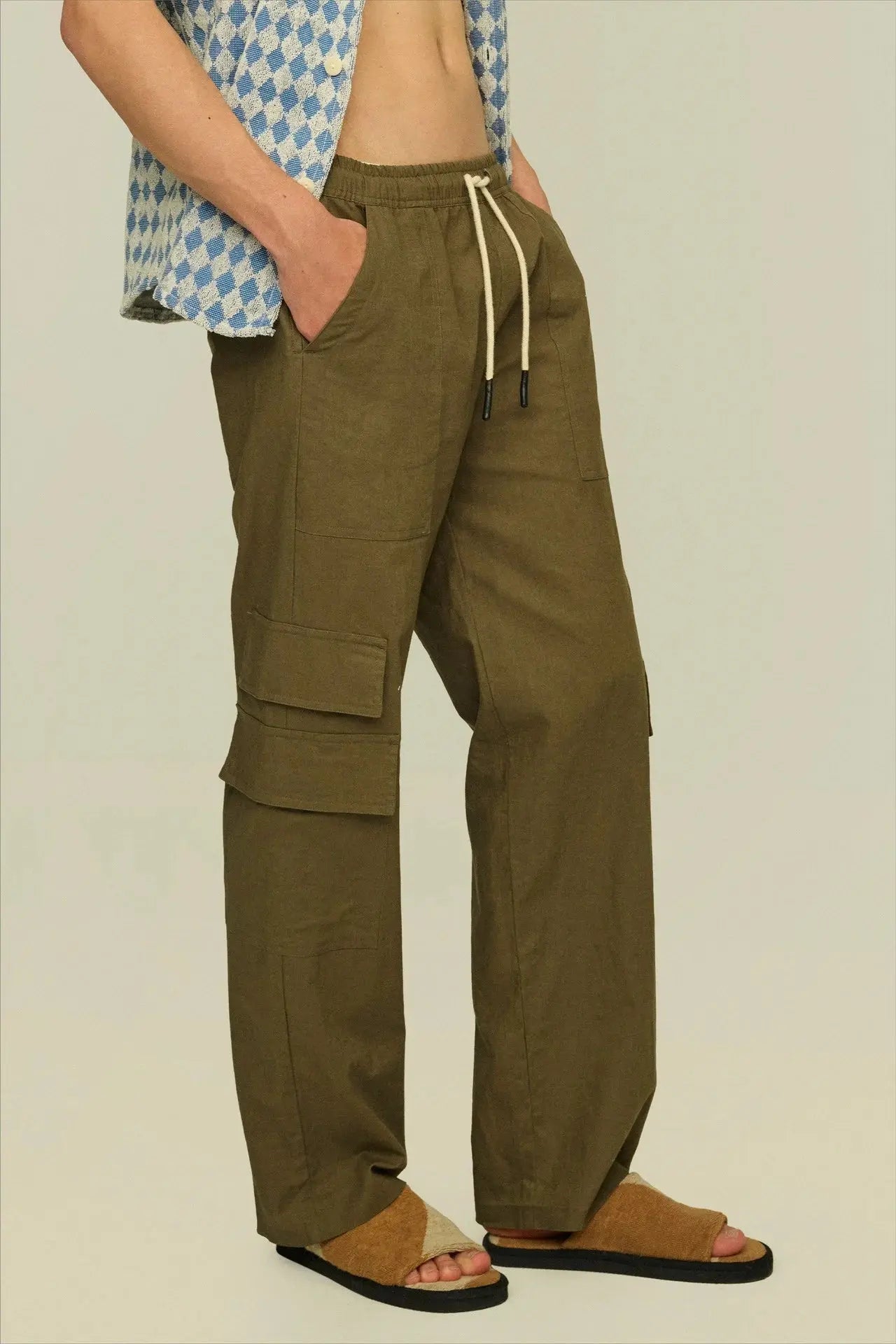Army Cargo Linen Pants OAS