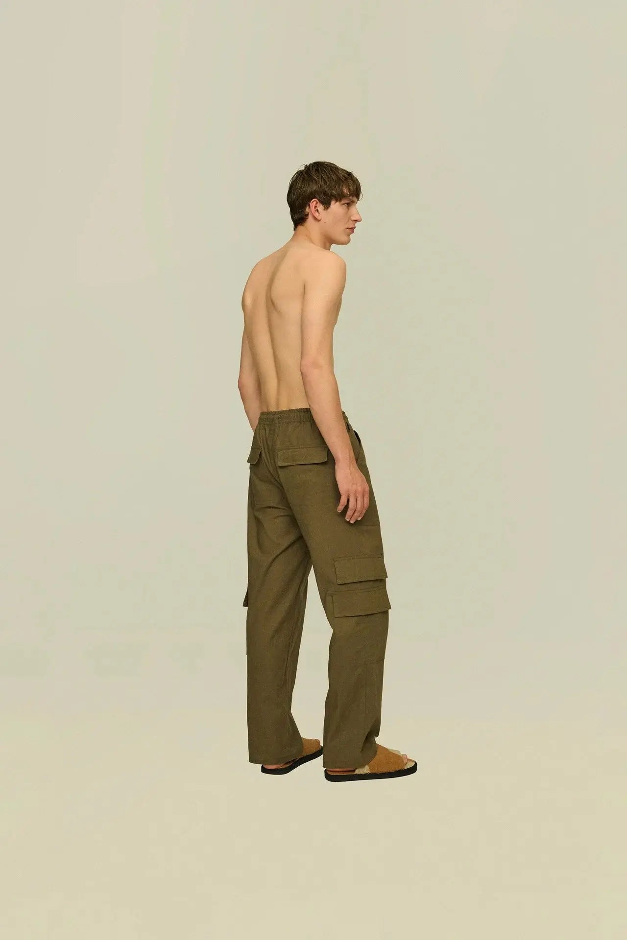 Army Cargo Linen Pants OAS