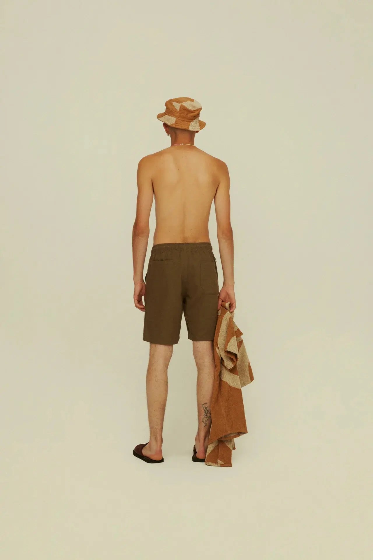 Army Cargo Linen Shorts OAS