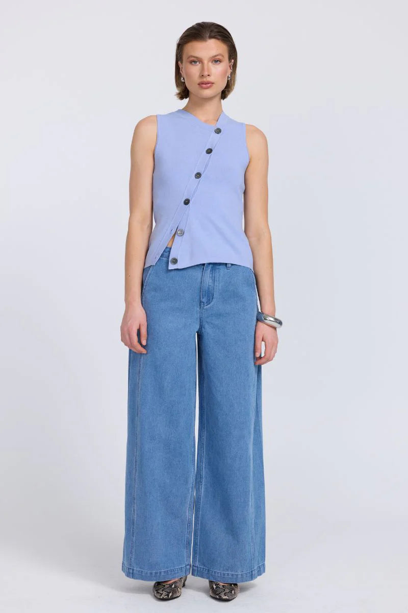 Astrid Knit Top - Pacific Sovere