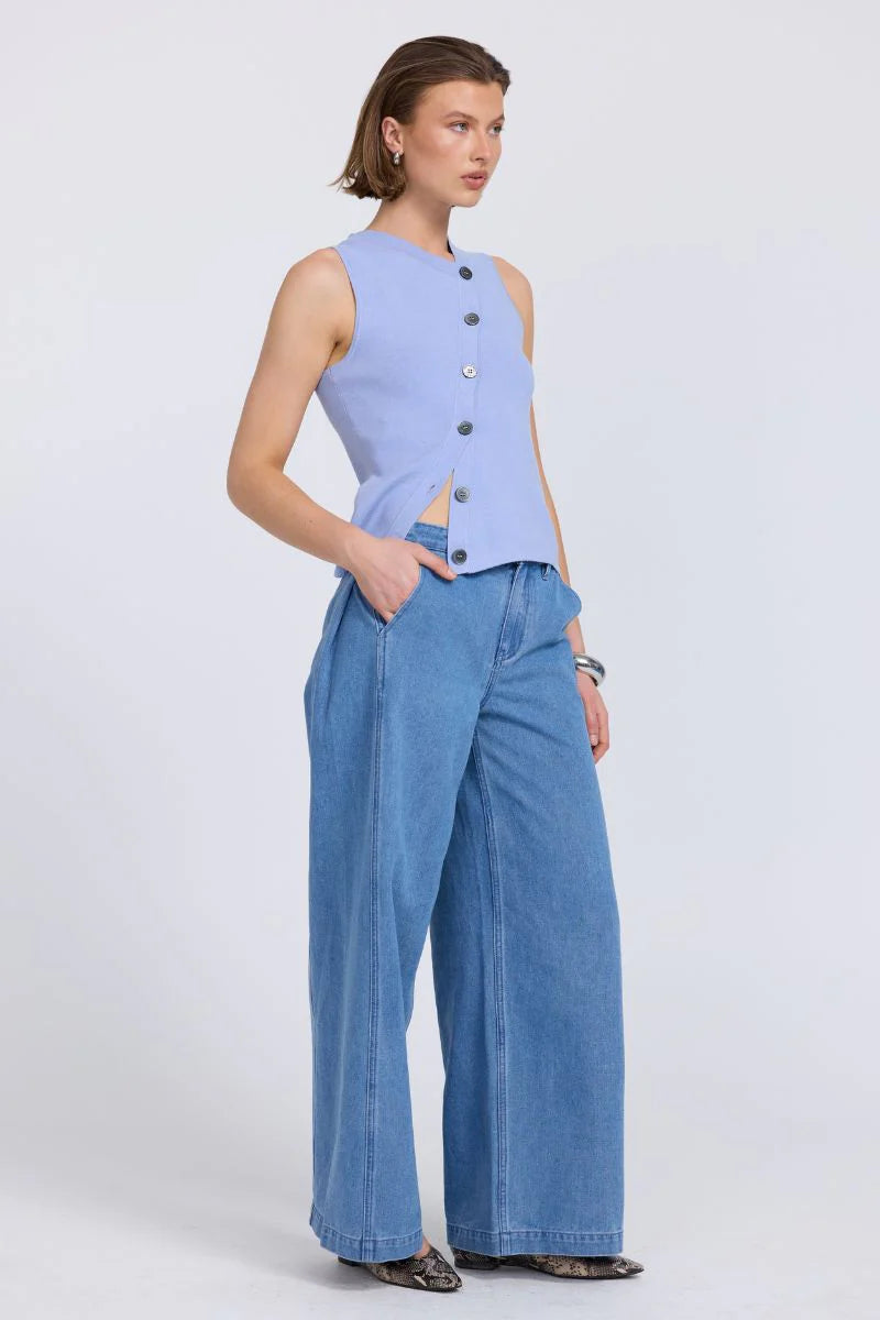 Astrid Knit Top - Pacific Sovere