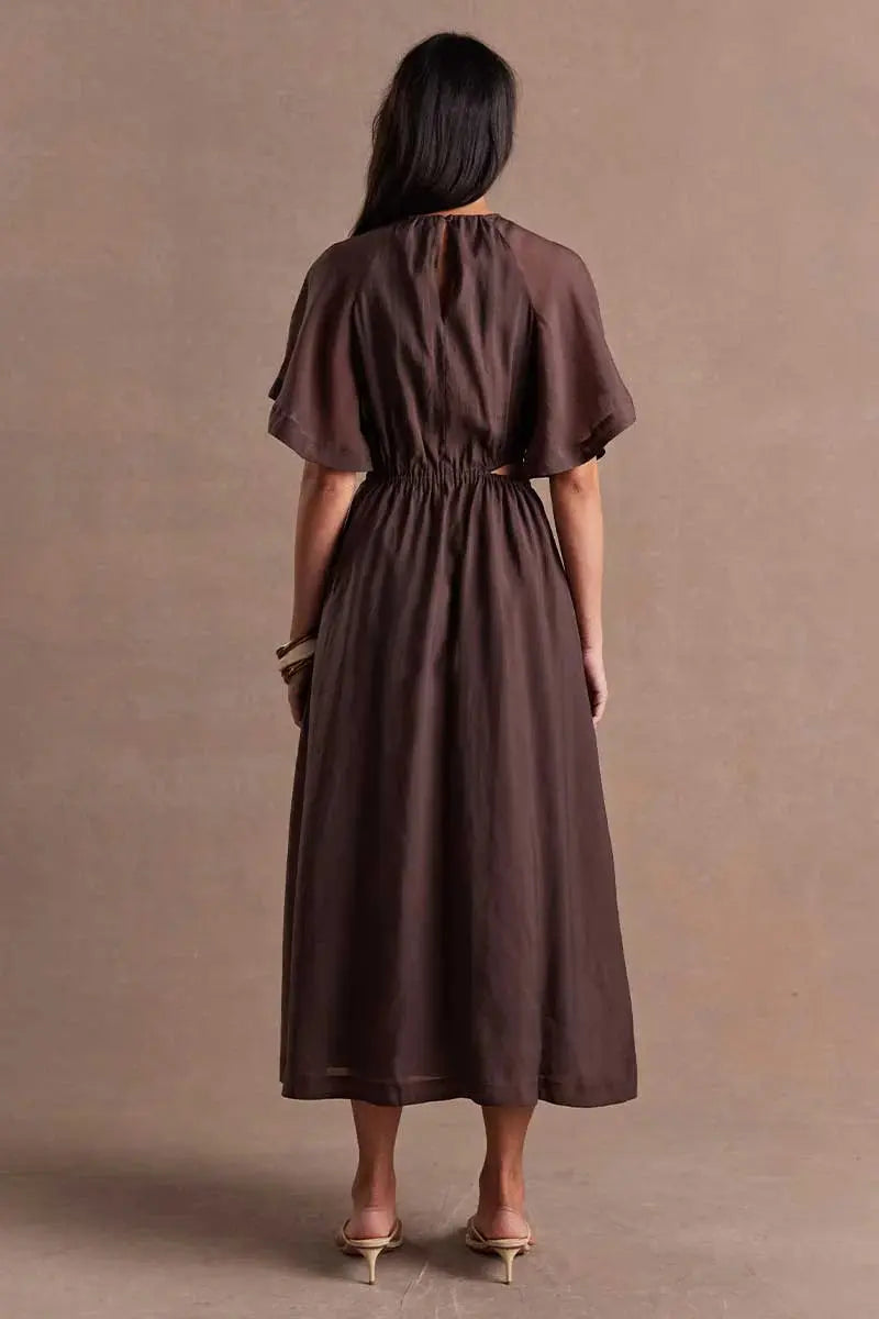 Aura Dress Chocolate Sovere