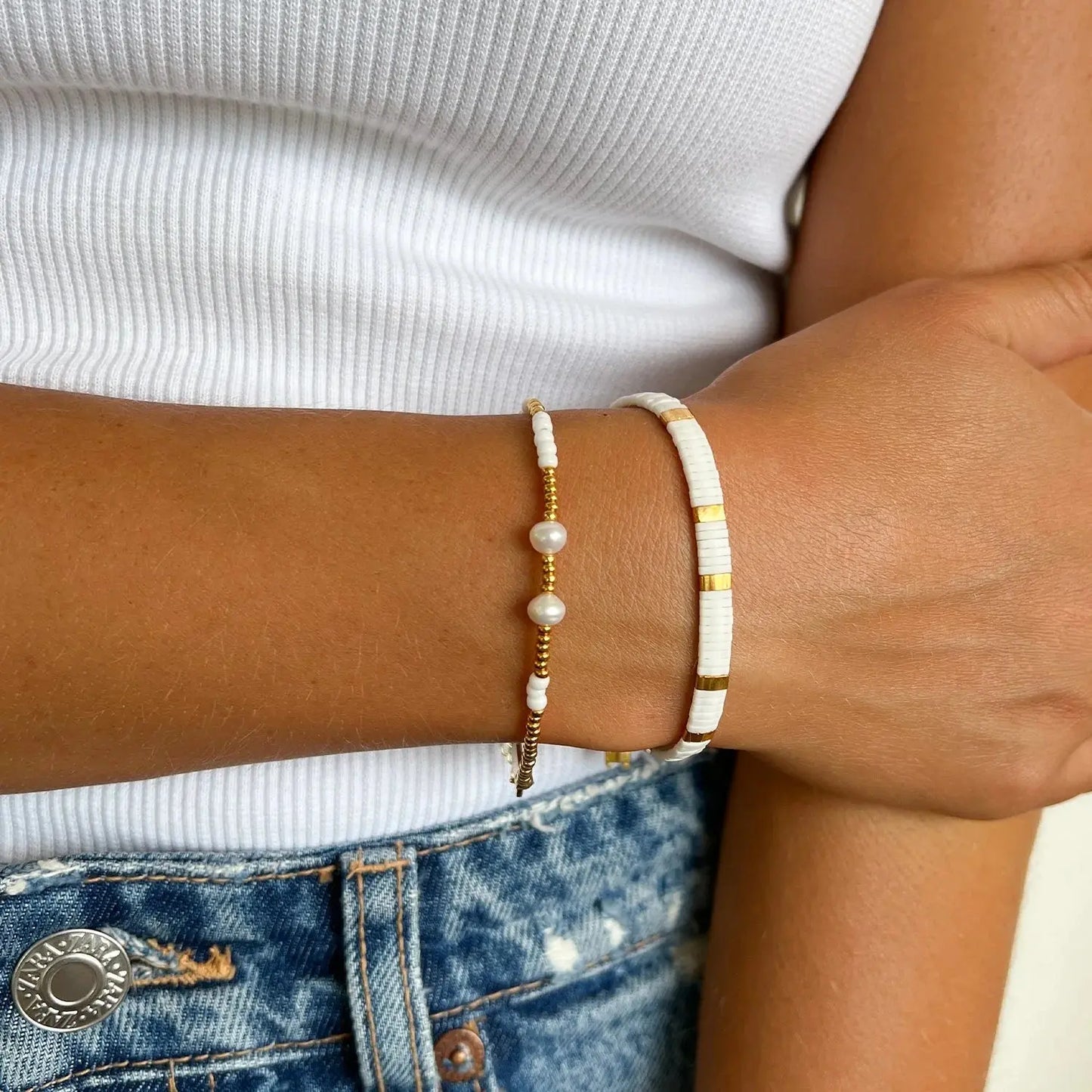 Avalon Bracelet White Arms of Eve