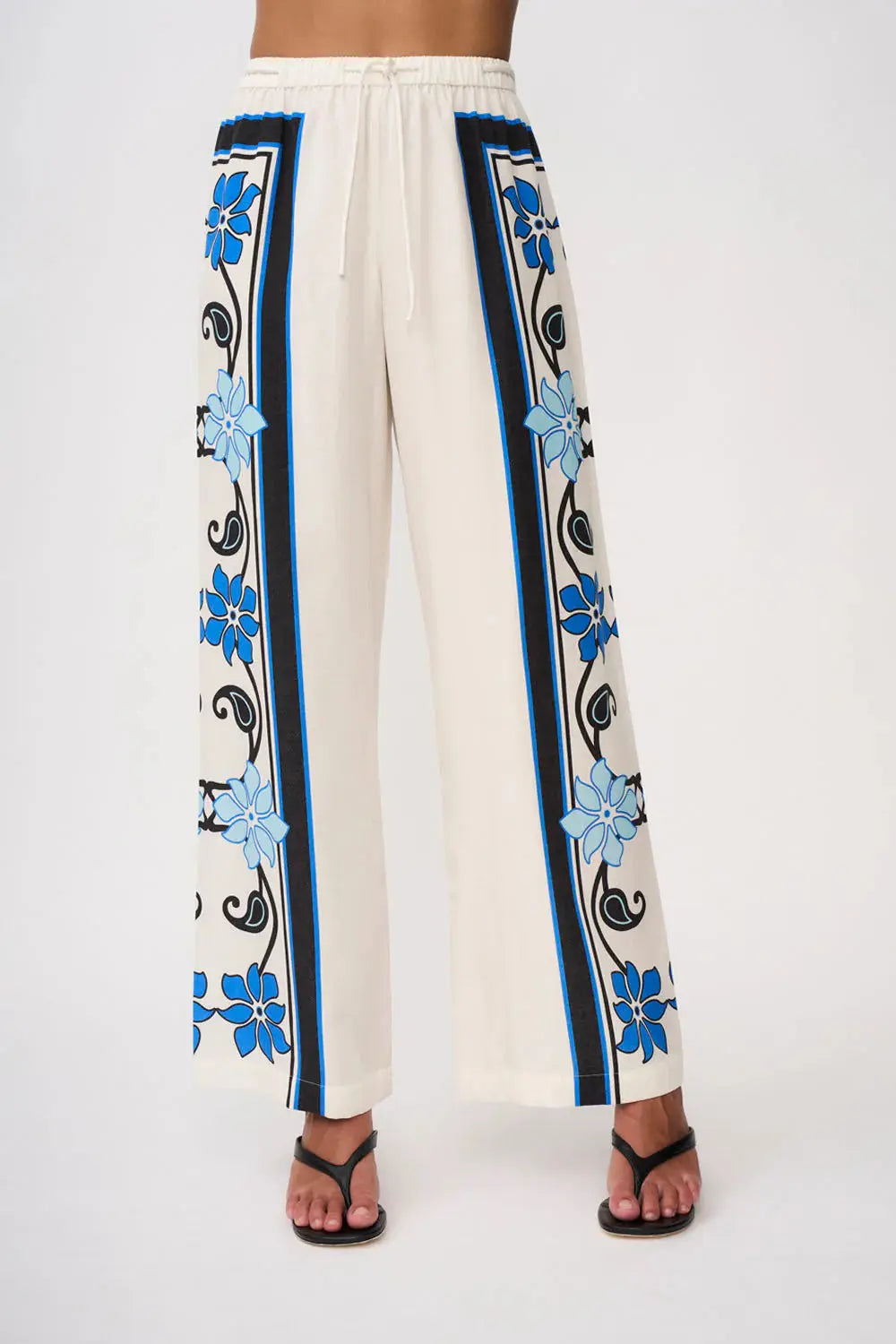 Azure Granada Flower Pant By Johnny