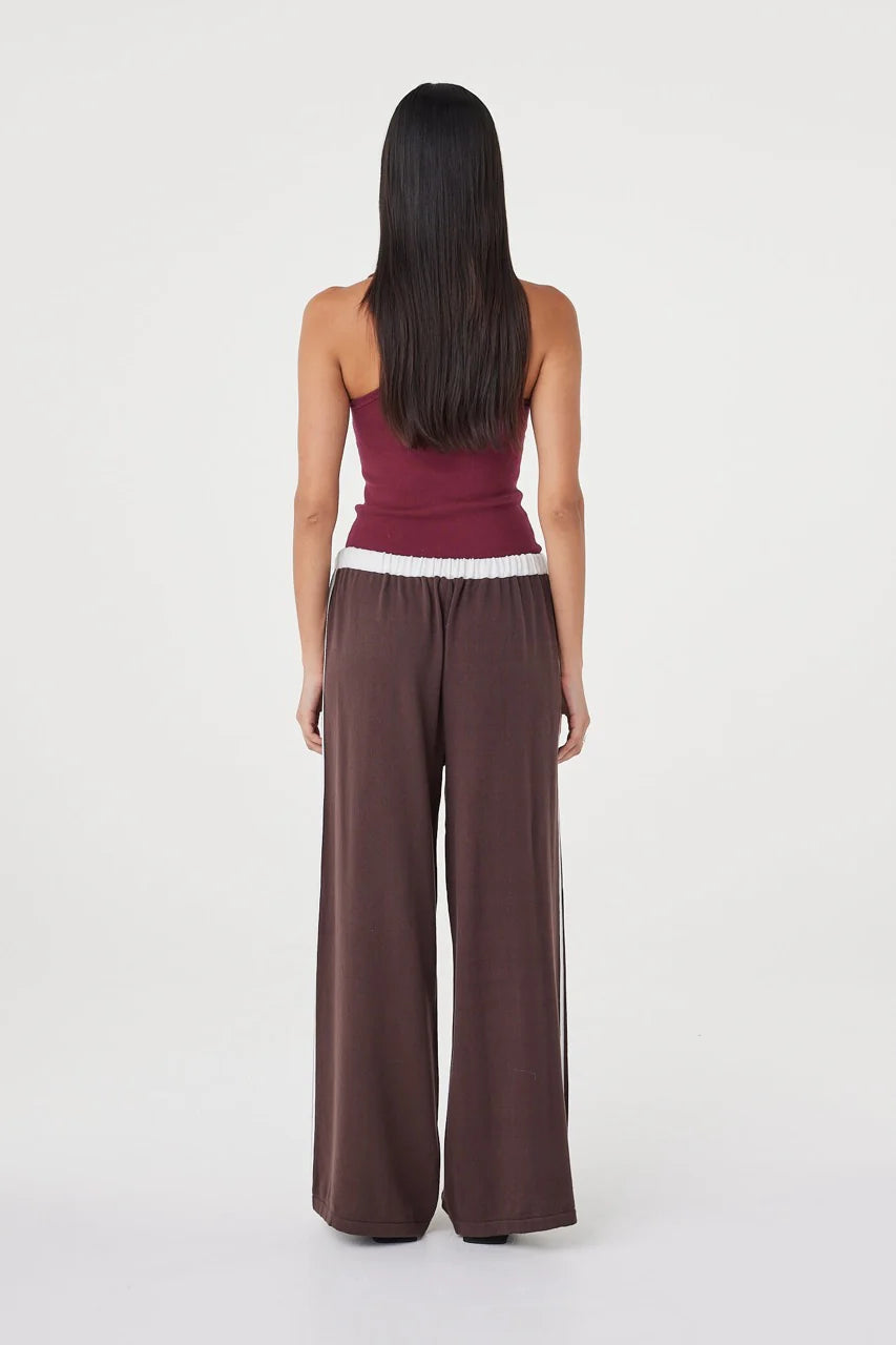 Tully Pant - Espresso and Cream Arcaa
