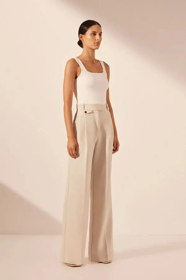 Basic Square Neck Top Ivory Shona Joy