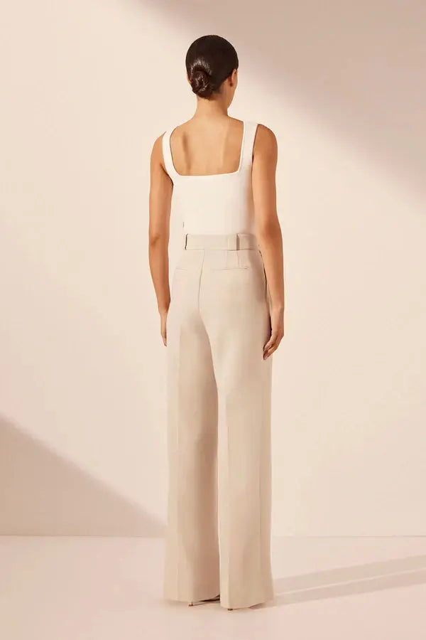 Basic Square Neck Top Ivory Shona Joy