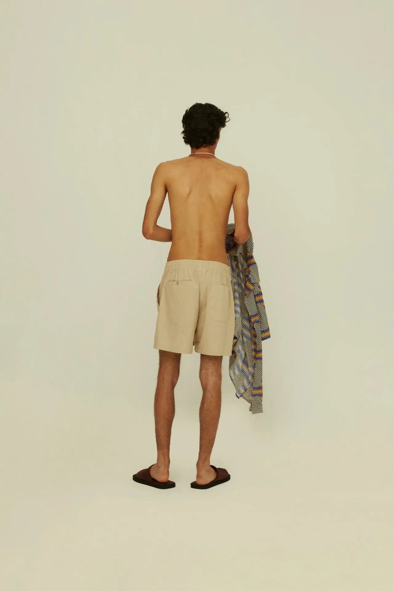 Beige Linen Shorts OAS
