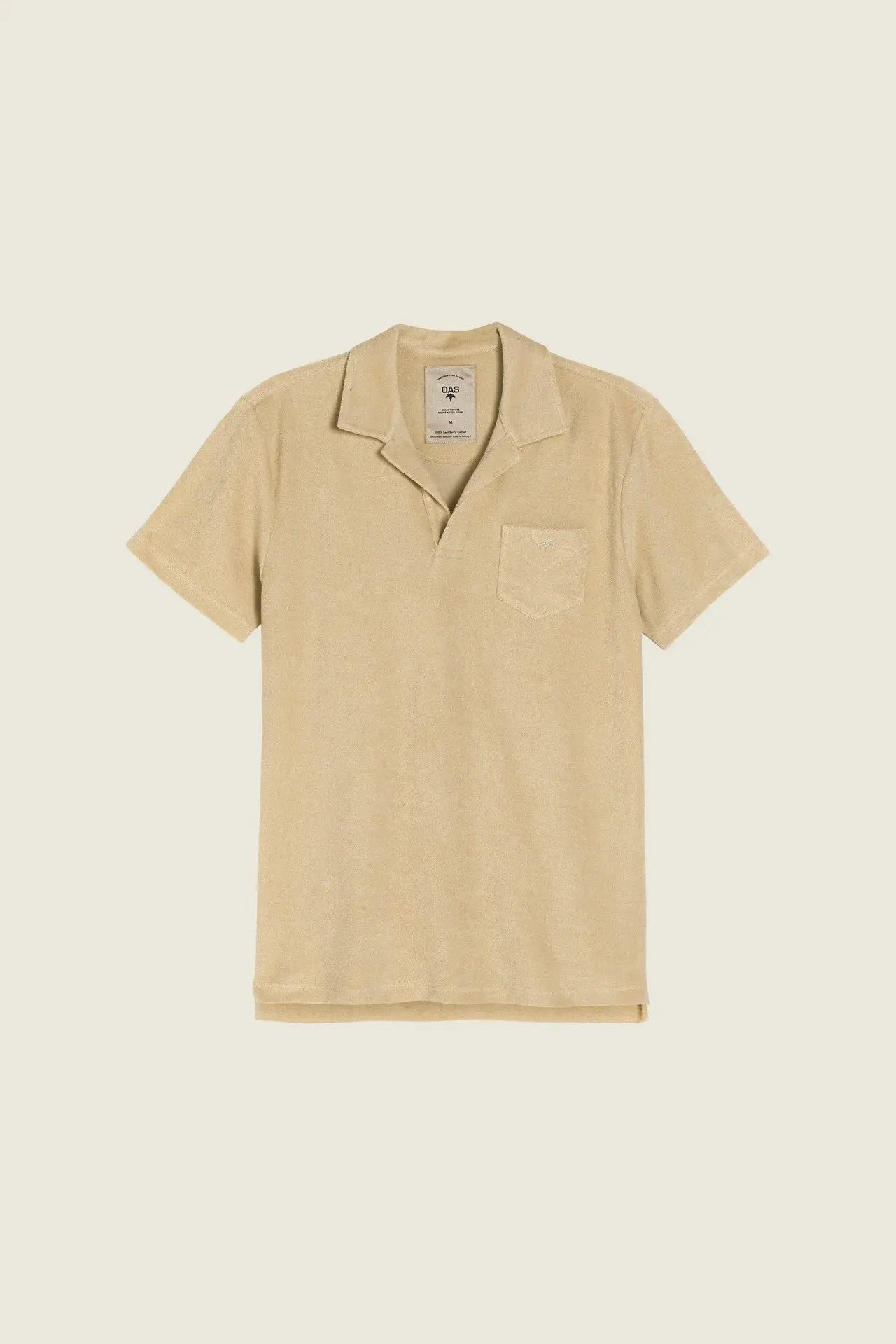Beige Polo Terry Top OAS