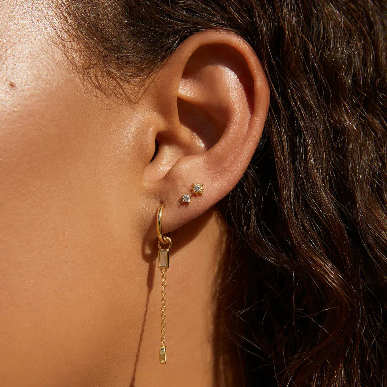 Bonnie Gold Stud Earrings Arms of Eve