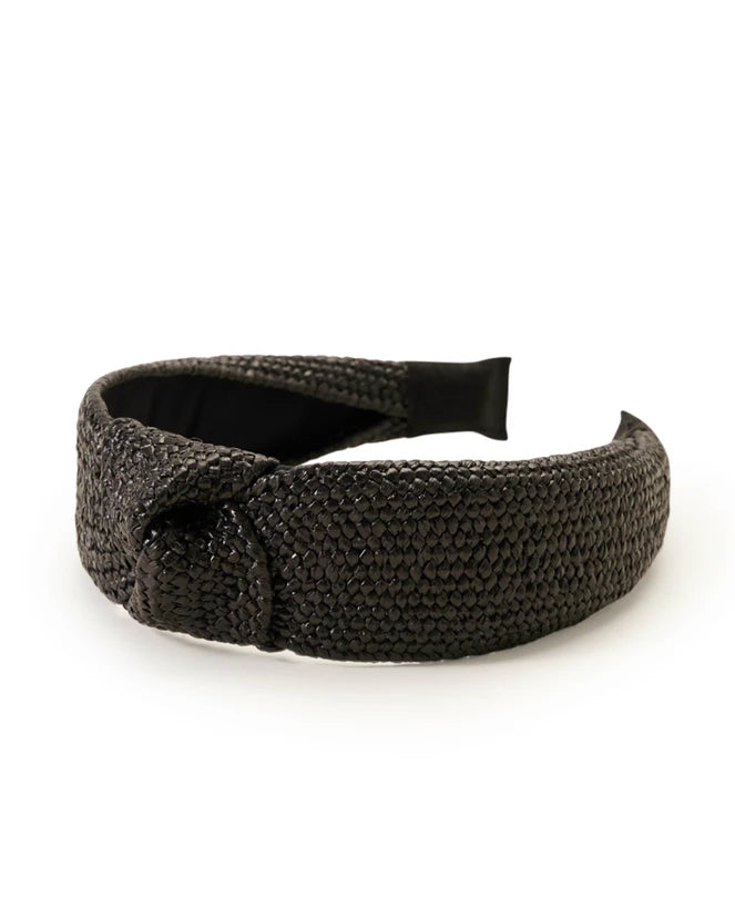 Bowies World Capri Headband - Black at cloth in brick product shot
