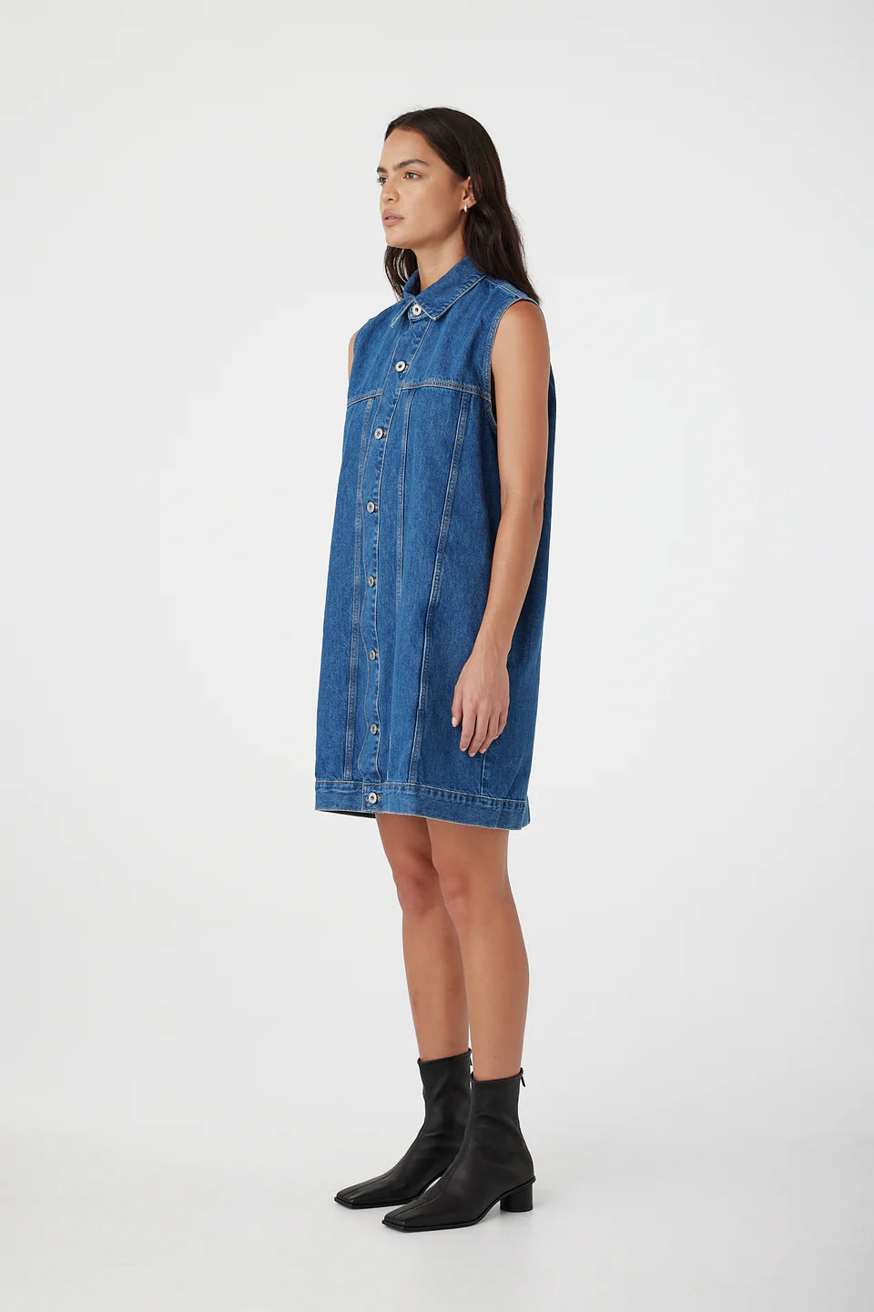 Goldie Sleeveless Dress - Latitude Outland Denim