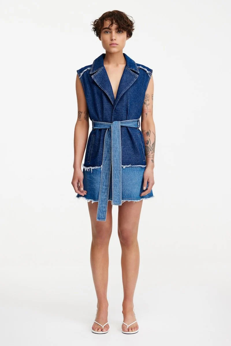 Stevi Mini Dress - Indigo 2 Tone Significant Other
