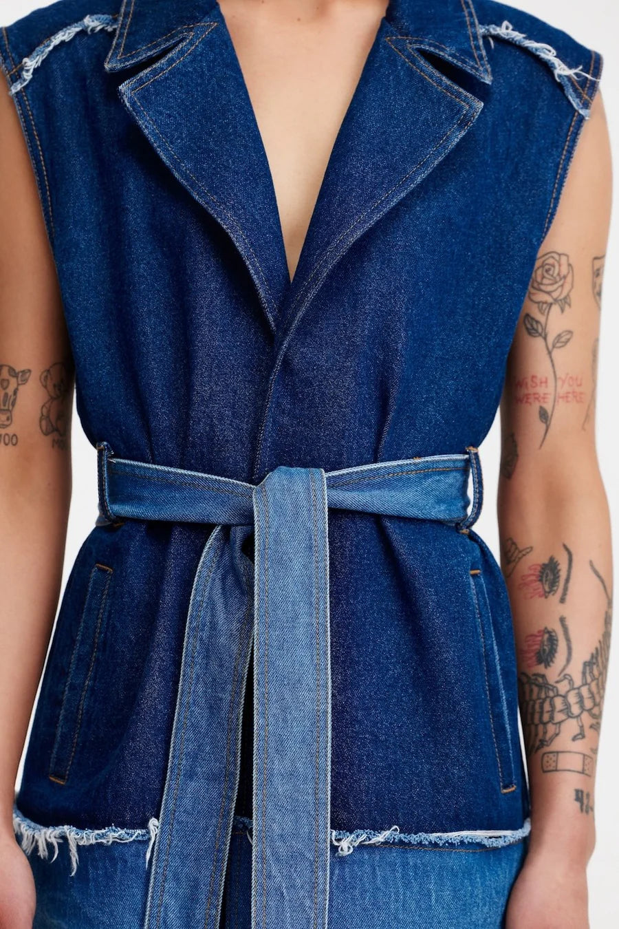 Stevi Mini Dress - Indigo 2 Tone Significant Other