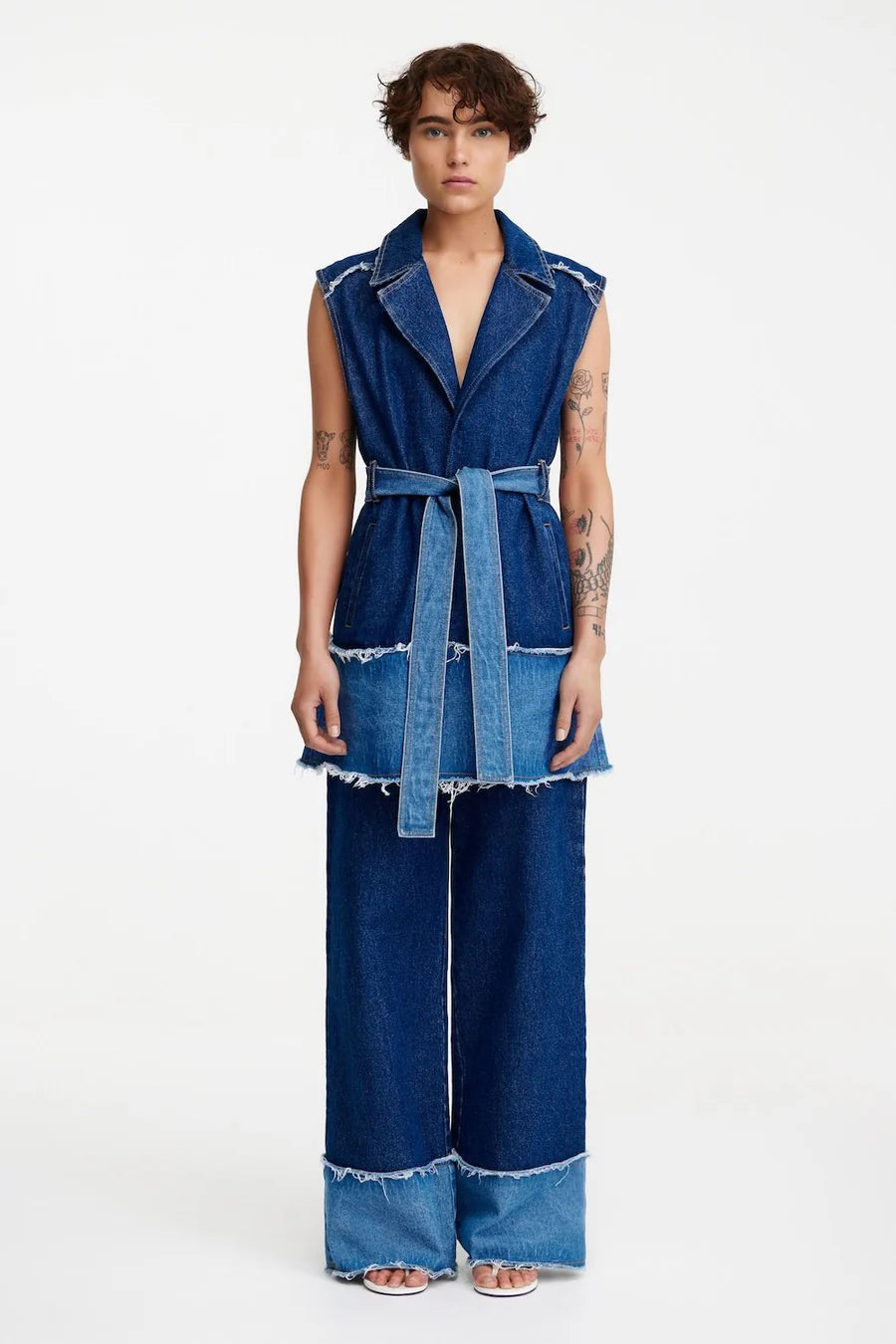 Stevi Mini Dress - Indigo 2 Tone Significant Other