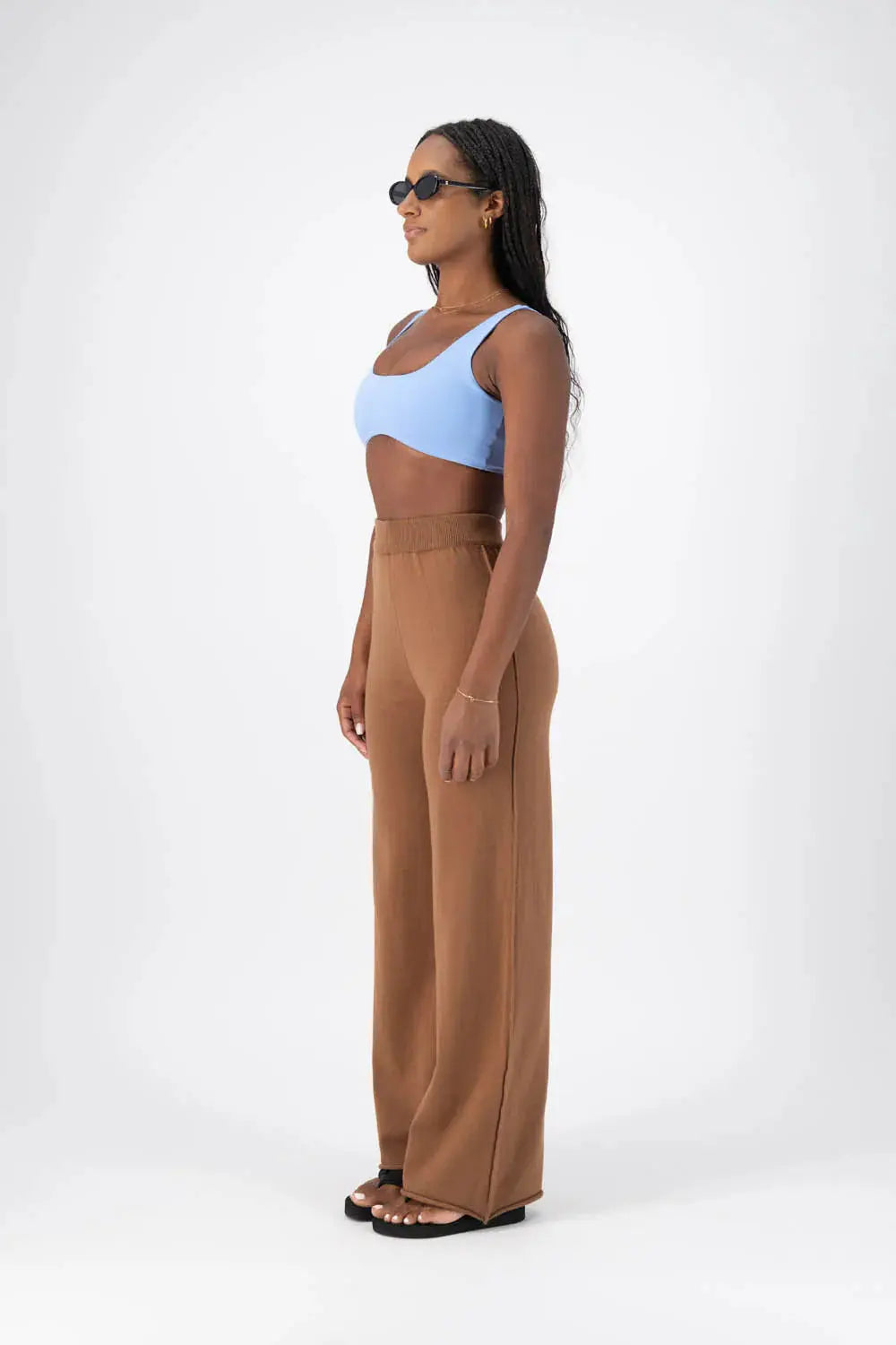 Capri Crop Top Powder Blue Jasmine Alexa